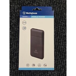 Westinghouse 10000mAh Mobile Power Bank Dual USB Portable Charger WP726-100CBH